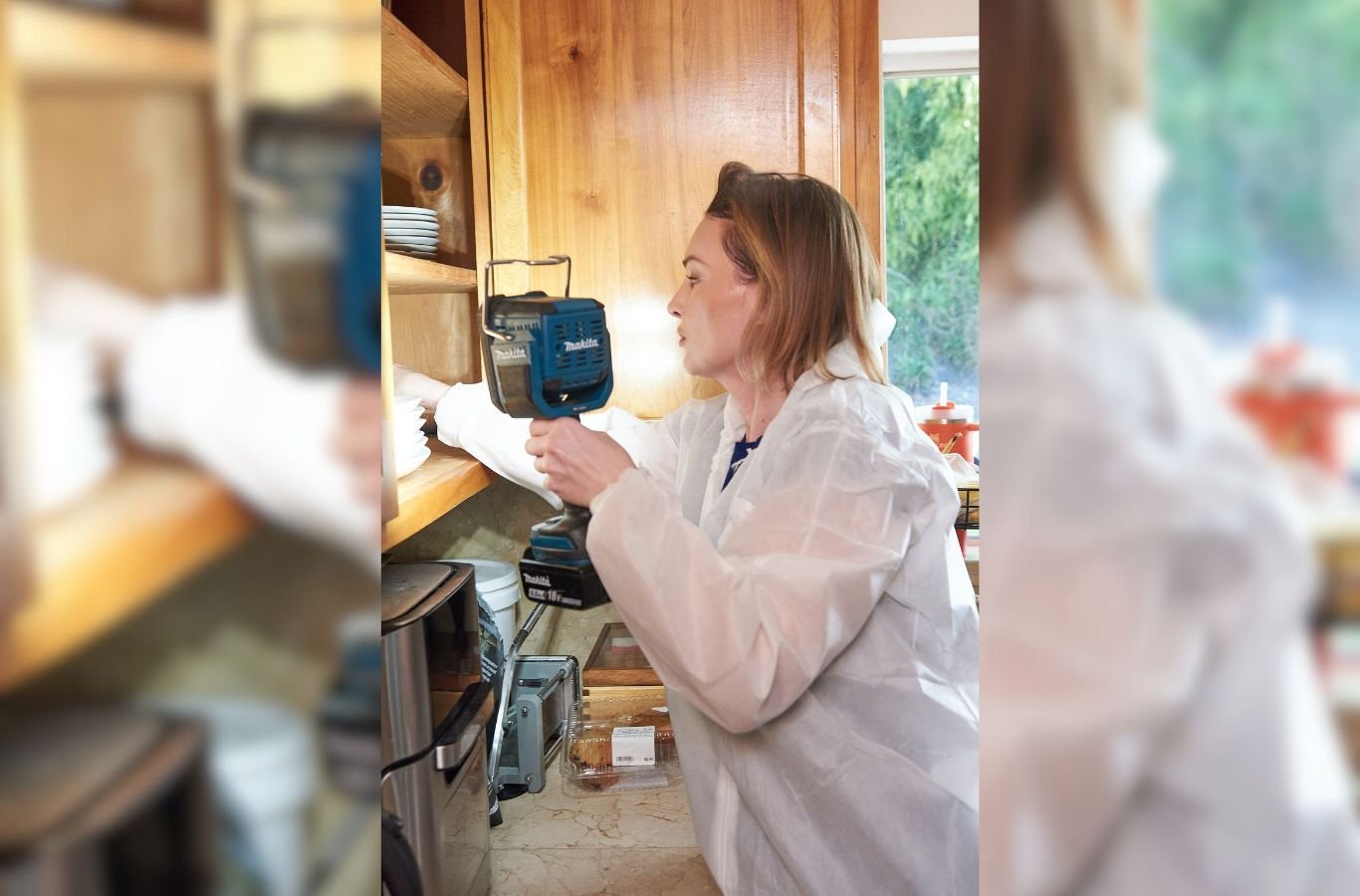 A Mold Inspection Canary professional performing a mold assessment in Calabasas, CA, highlighting why we are the trusted choice. Mold Inspection near me.